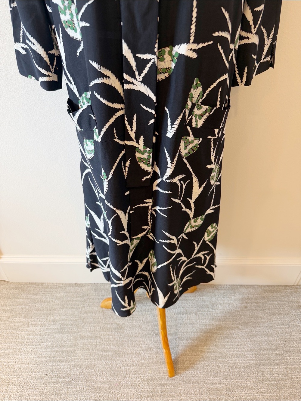 MARNI Drop Waist Print Silk Dress - Picture 5 of 16